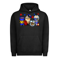 Pigment Black police coffee cups Urban Hoodie - Zillion Design Studio