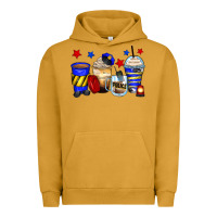 Pigment Peanut Butter police coffee cups Urban Hoodie - Zillion Design Studio