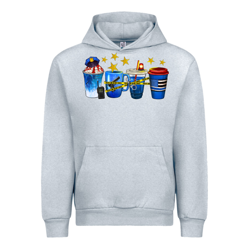 Police Coffee Cups Urban Hoodie by texasbilliewilder | Teevron