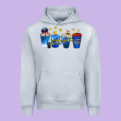 Police Coffee Cups Urban Hoodie Designed By Texasbilliewilder