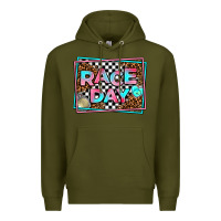 Army Green race day Premium Hoodie - AdoDesignShop