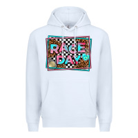 White race day Premium Hoodie - AdoDesignShop