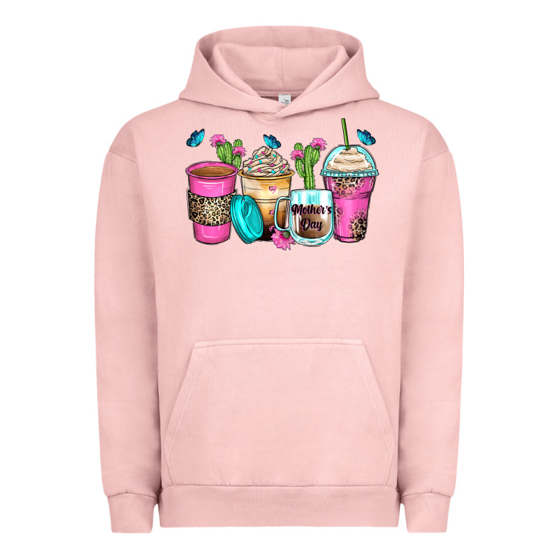 Mother's Day Coffee Cups Urban Hoodie by Zillion Design Studio | Teevron