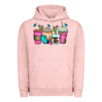 Pigment Salmon mother's day coffee cups Urban Hoodie - Zillion Design Studio