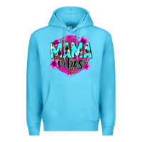 Ocean Blue mama vibes Premium Hoodie - Zillion Design Studio
