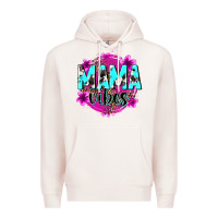 Pale Pink mama vibes Premium Hoodie - Zillion Design Studio