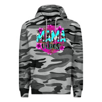 Slate Camo mama vibes Premium Hoodie - Zillion Design Studio