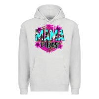 Dove Grey mama vibes Premium Hoodie - Zillion Design Studio