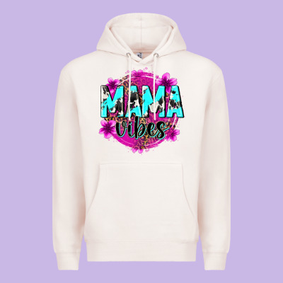 Mama Vibes Premium Hoodie Designed By Zillion Design Studio