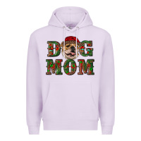 Lilac english bulldog mom christmas Premium Hoodie - RanaPortraitStore