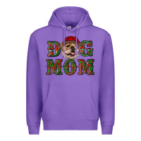 Purple english bulldog mom christmas Premium Hoodie - RanaPortraitStore