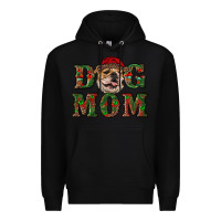 Black english bulldog mom christmas Premium Hoodie - RanaPortraitStore
