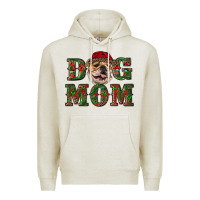 Oatmeal Heather english bulldog mom christmas Premium Hoodie - RanaPortraitStore