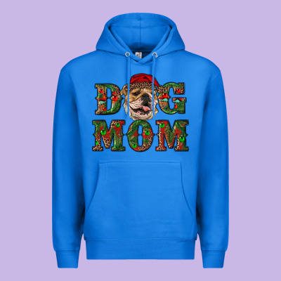 English Bulldog Mom Christmas Premium Hoodie Designed By Ranaportraitstore