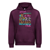 Mauve Wine proud member of the bad moms club Urban Hoodie - texasbilliewilder