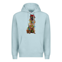 Blue Mist christmas german shepherd Premium Hoodie - RanaPortraitStore