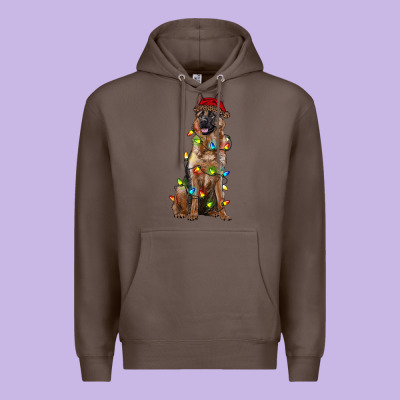 Christmas German Shepherd Premium Hoodie Designed By Ranaportraitstore
