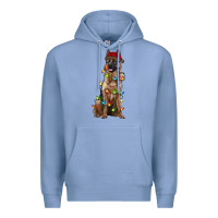 Colony Blue christmas german shepherd Premium Hoodie - RanaPortraitStore