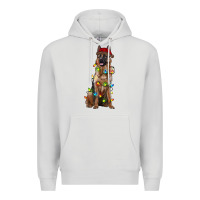 Dove Grey christmas german shepherd Premium Hoodie - RanaPortraitStore