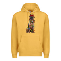 Mustard christmas german shepherd Premium Hoodie - RanaPortraitStore