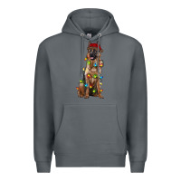 Rock christmas german shepherd Premium Hoodie - RanaPortraitStore
