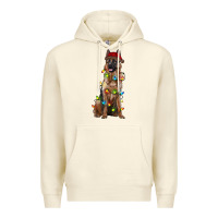 Sandshell christmas german shepherd Premium Hoodie - RanaPortraitStore