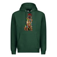 Sports Green christmas german shepherd Premium Hoodie - RanaPortraitStore
