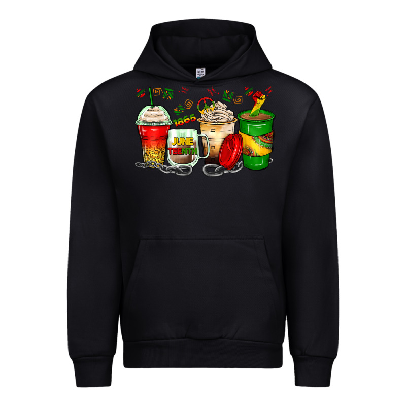 Juneteenth Coffee Cups Urban Hoodie by Zillion Design Studio | Teevron