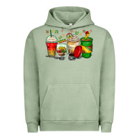 Pigment Oil Green juneteenth coffee cups Urban Hoodie - Zillion Design Studio