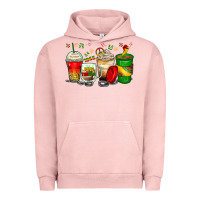 Pigment Salmon juneteenth coffee cups Urban Hoodie - Zillion Design Studio