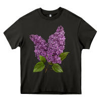 Asphalt Purple Lilac Flower Heavy Core Tee - LillyAllenDesigns
