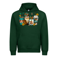 Forest Green indian headdress coffee cups Urban Hoodie - Zillion Design Studio