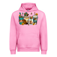 Fuchsia Pink indian headdress coffee cups Urban Hoodie - Zillion Design Studio
