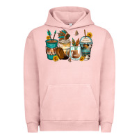 Pigment Salmon indian headdress coffee cups Urban Hoodie - Zillion Design Studio