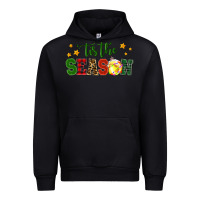 Black 'tis the season softball christmas Urban Hoodie - RanaPortraitStore