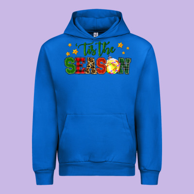 'tis The Season Softball Christmas Urban Hoodie Designed By Ranaportraitstore