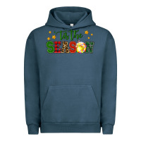 Pigment Midnight Navy 'tis the season softball christmas Urban Hoodie - RanaPortraitStore