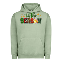 Pigment Oil Green 'tis the season softball christmas Urban Hoodie - RanaPortraitStore