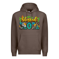 Coffee blessed mom Premium Hoodie - Zillion Design Studio