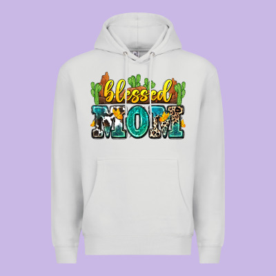 Blessed Mom Premium Hoodie Designed By Zillion Design Studio