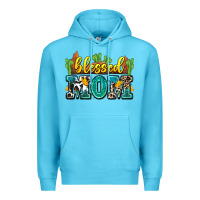 Ocean Blue blessed mom Premium Hoodie - Zillion Design Studio