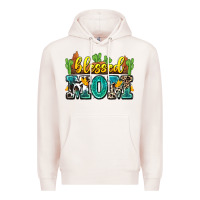 Pale Pink blessed mom Premium Hoodie - Zillion Design Studio
