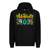 Black blessed mom Premium Hoodie - Zillion Design Studio