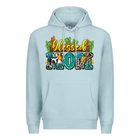 Blue Mist blessed mom Premium Hoodie - Zillion Design Studio