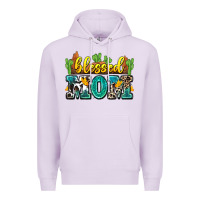 Lilac blessed mom Premium Hoodie - Zillion Design Studio