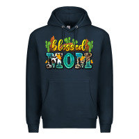 Navy blessed mom Premium Hoodie - Zillion Design Studio
