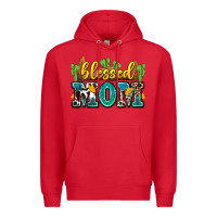 Red blessed mom Premium Hoodie - Zillion Design Studio