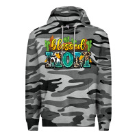 Slate Camo blessed mom Premium Hoodie - Zillion Design Studio