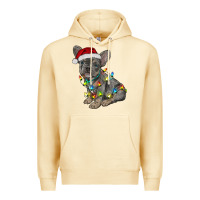 Pina Colada christmas french bulldog Premium Hoodie - RanaPortraitStore