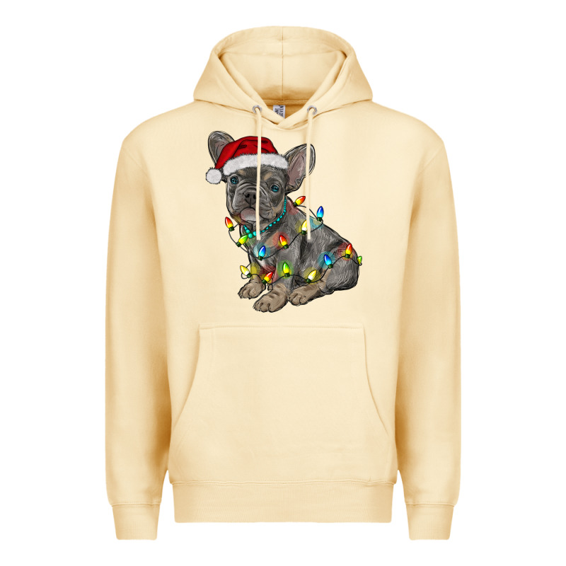 Christmas French Bulldog Premium Hoodie by RanaPortraitStore | Teevron